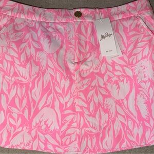NWT Lilly Pulitzer Colette Skort Rousseau Pink Tulip to Tango Size 6 MSRP $88